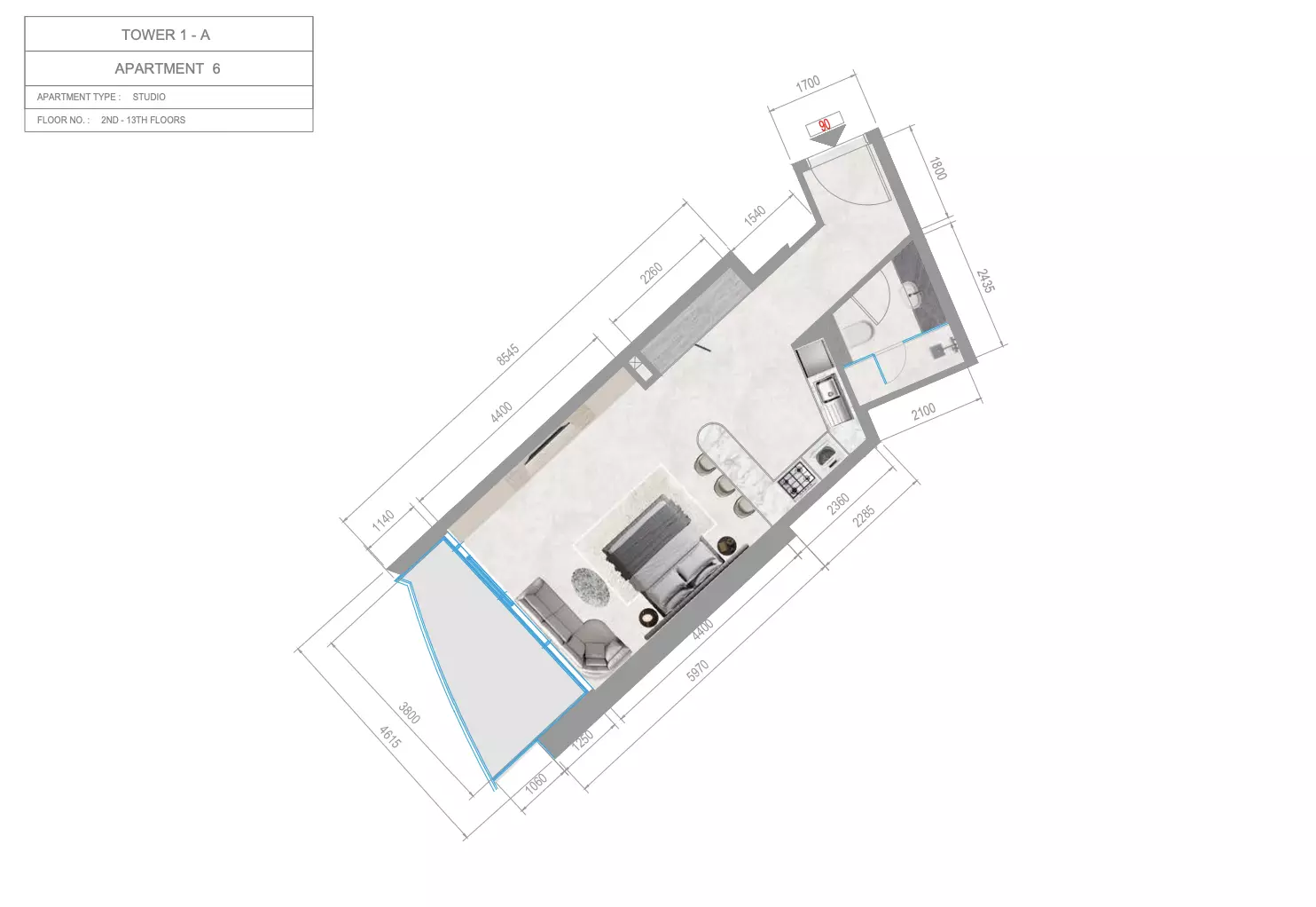صورة مخطط ارضية الوحدة