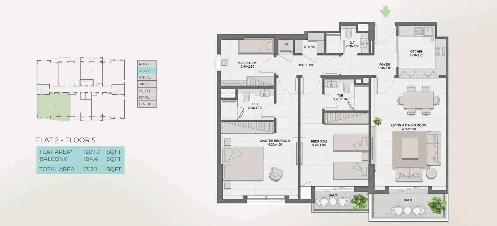 Unit floor plan image