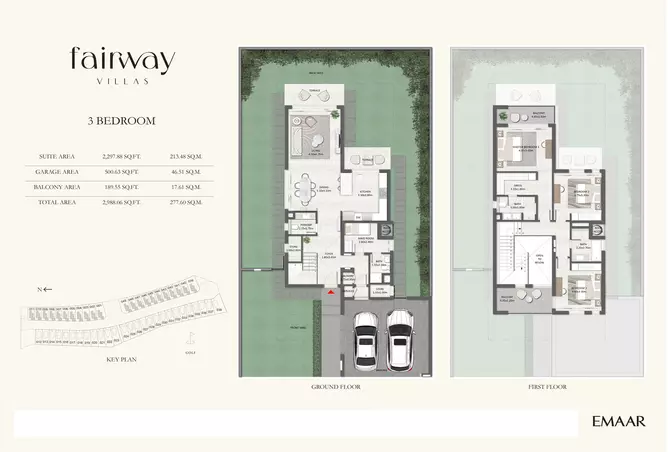 Fairway Villas — 3BR floor plan
