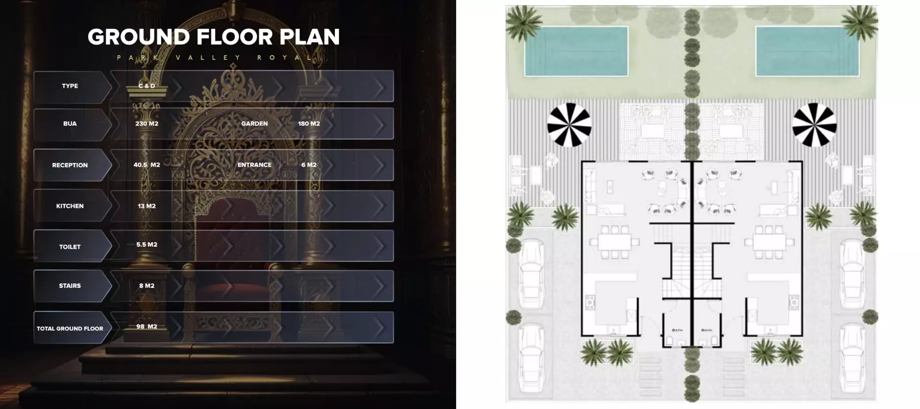 صورة مخطط ارضية الوحدة