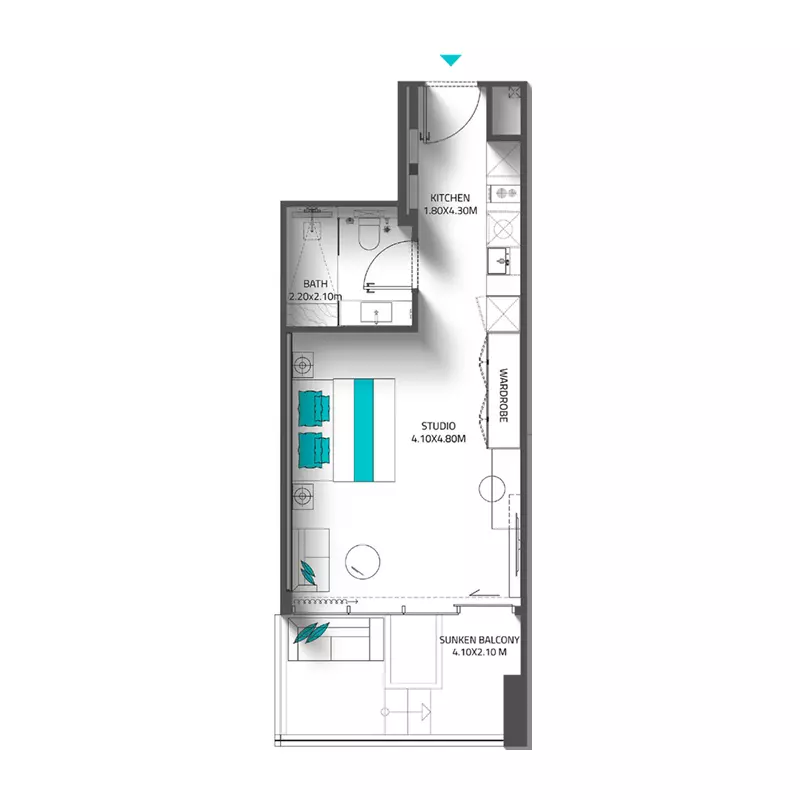 Unit floor plan image