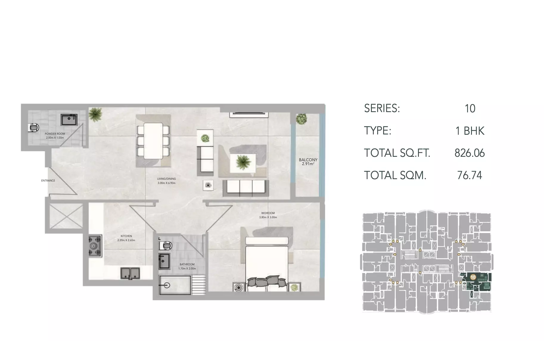 Unit floor plan image