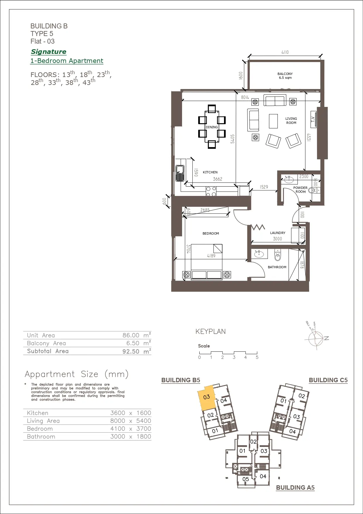 Unit floor plan image