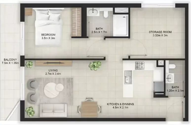 Unit floor plan image