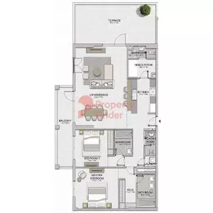 Le Ciel Type 7, 2 beds
