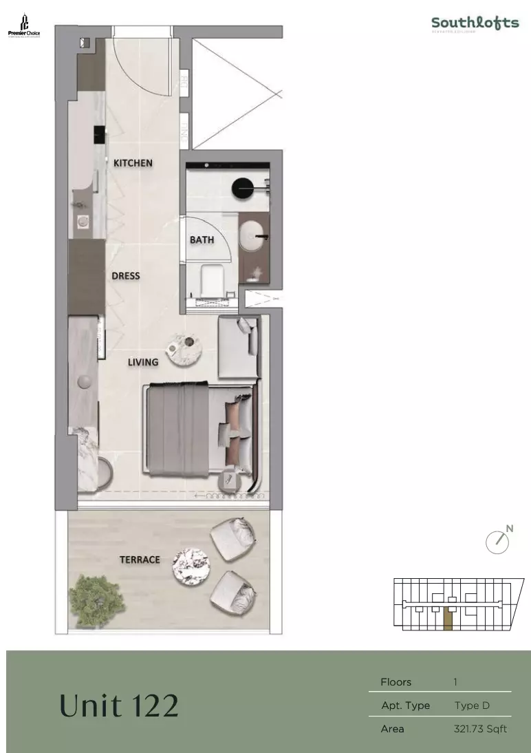 Unit floor plan image