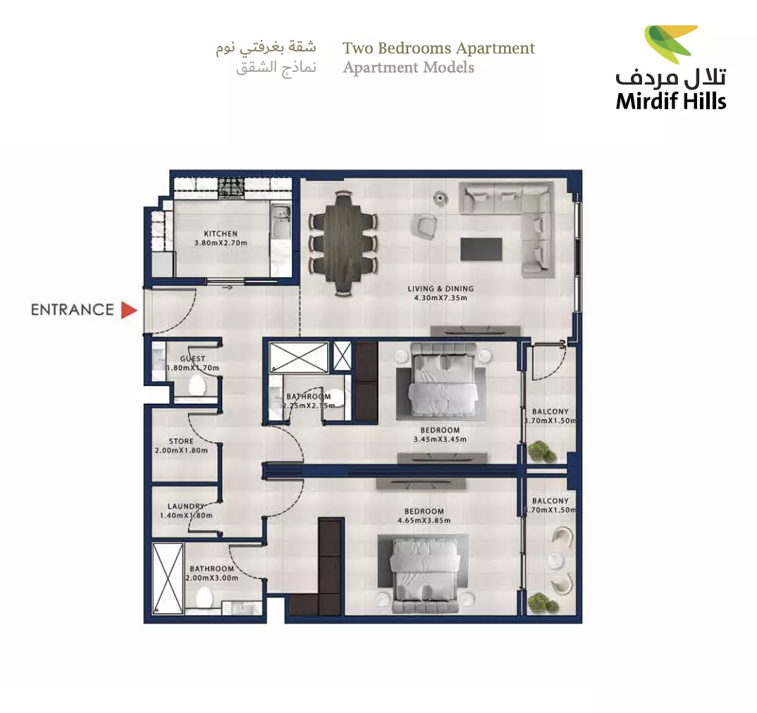 Unit floor plan image