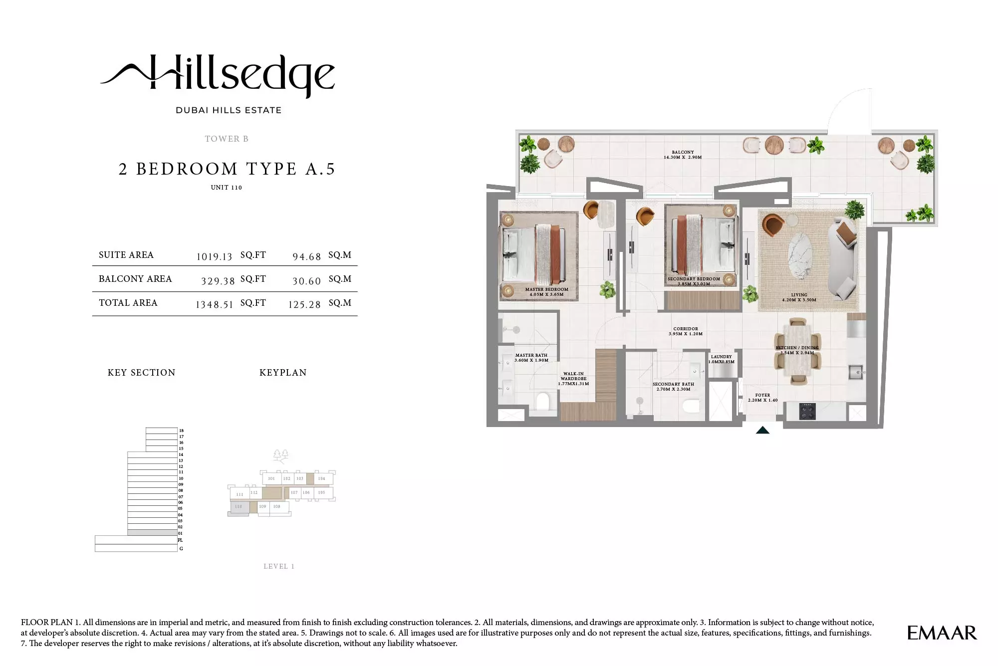 Hillsedge Type A.5-Tower B, 2 beds