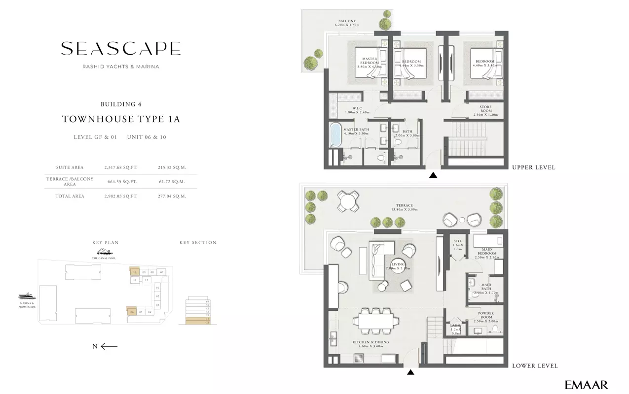 Seascape B4-Type 1A, Level GF & 01, Unit 06 & 10, 3 beds