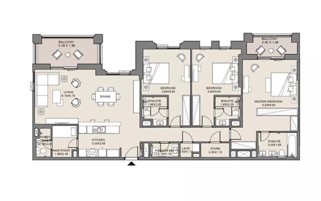 Jadeel at Madinat Jumeirah Living By Meraas Holding B11-Type A3, Level 3,4,5, Unit No-310,410, 3 beds