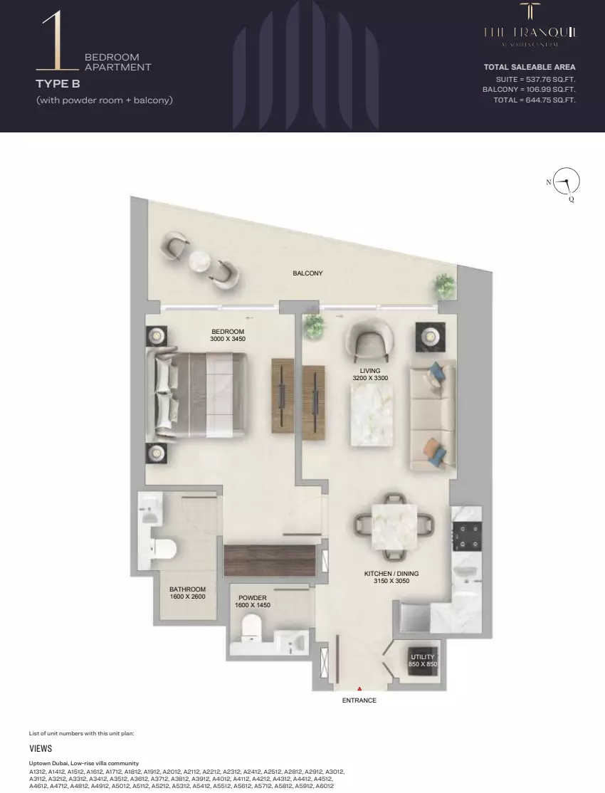 Unit floor plan image