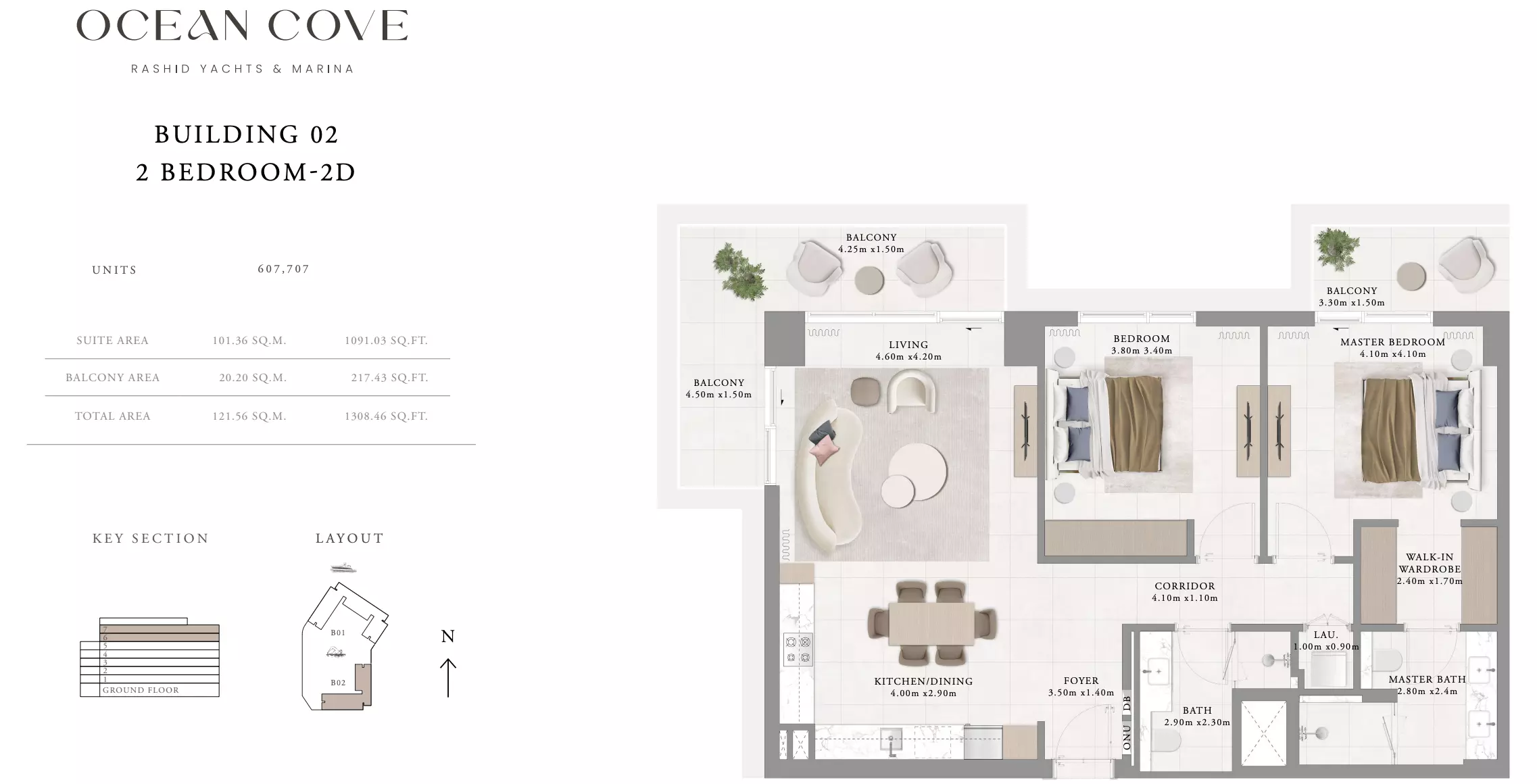 Ocean Cove Type 8- Building 2, 2 beds