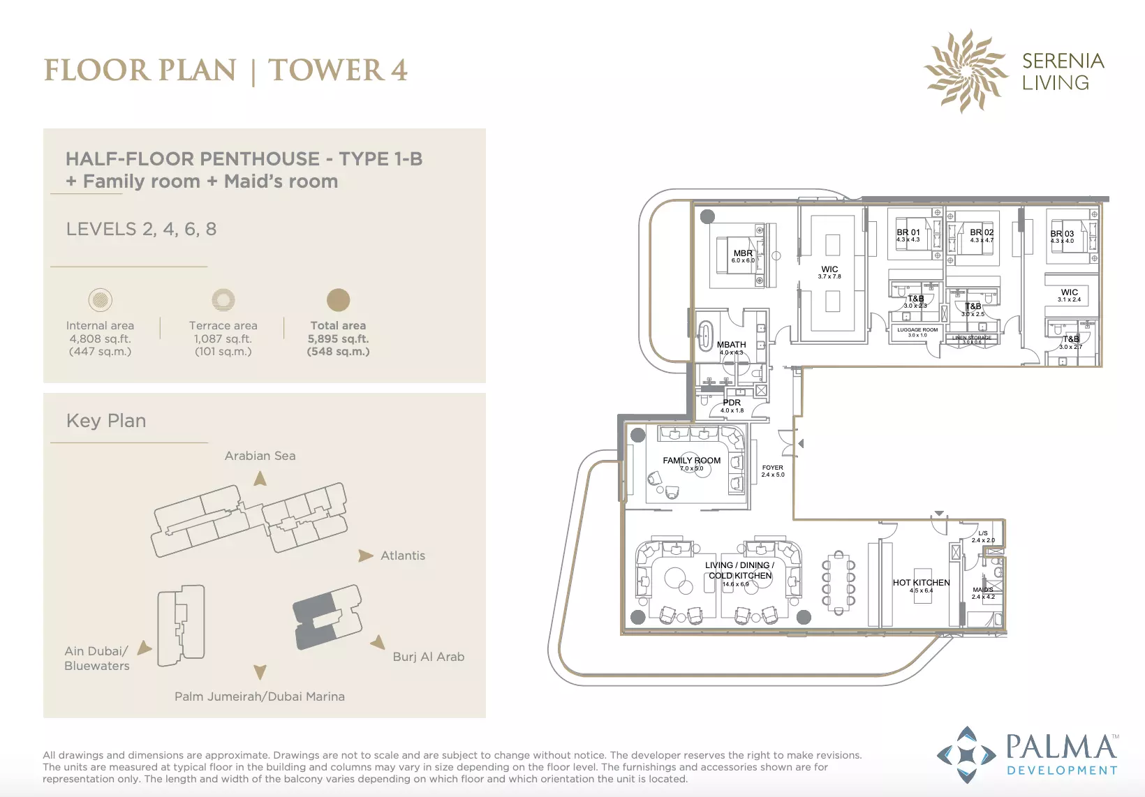 Serenia Living - Type 1-B Floor Plan