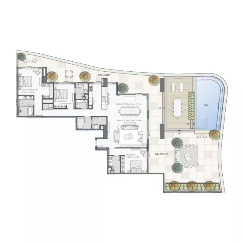 Unit floor plan image