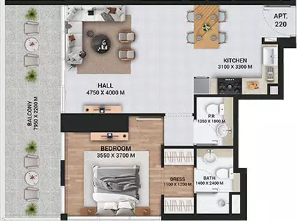 Unit floor plan image