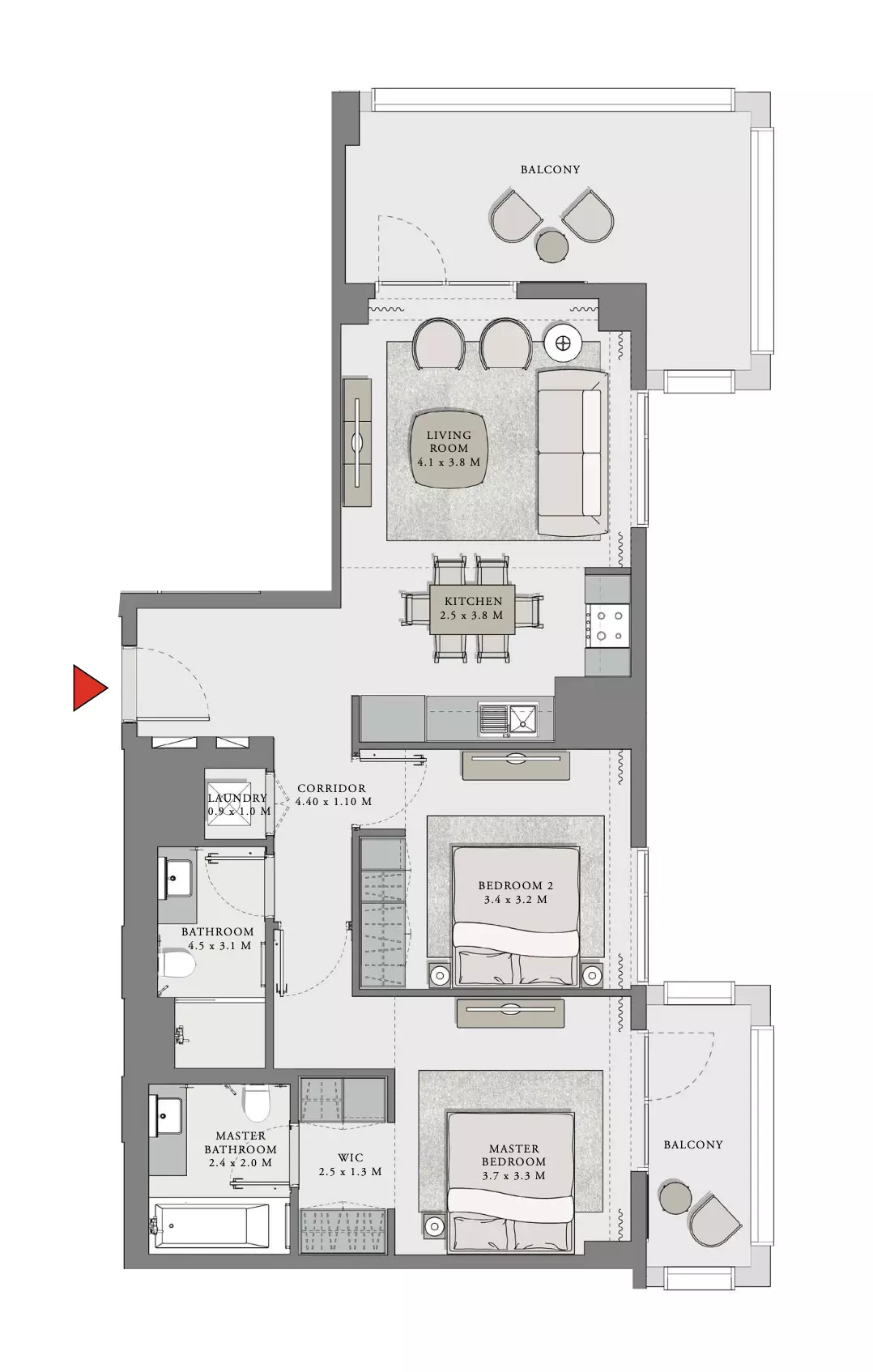 Creek Beach Lotus Unit 06, Level 02-10 Building 3, 2 beds