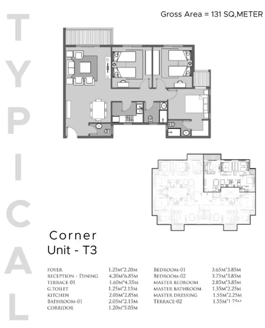 صورة مخطط ارضية الوحدة