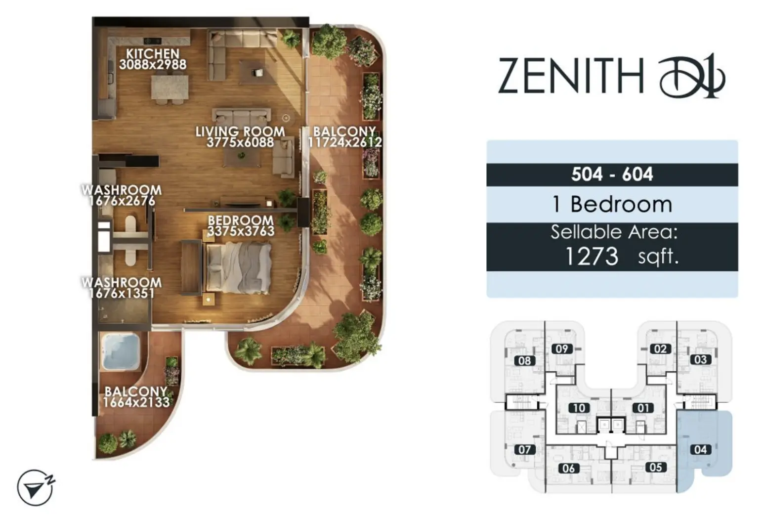 Unit floor plan image