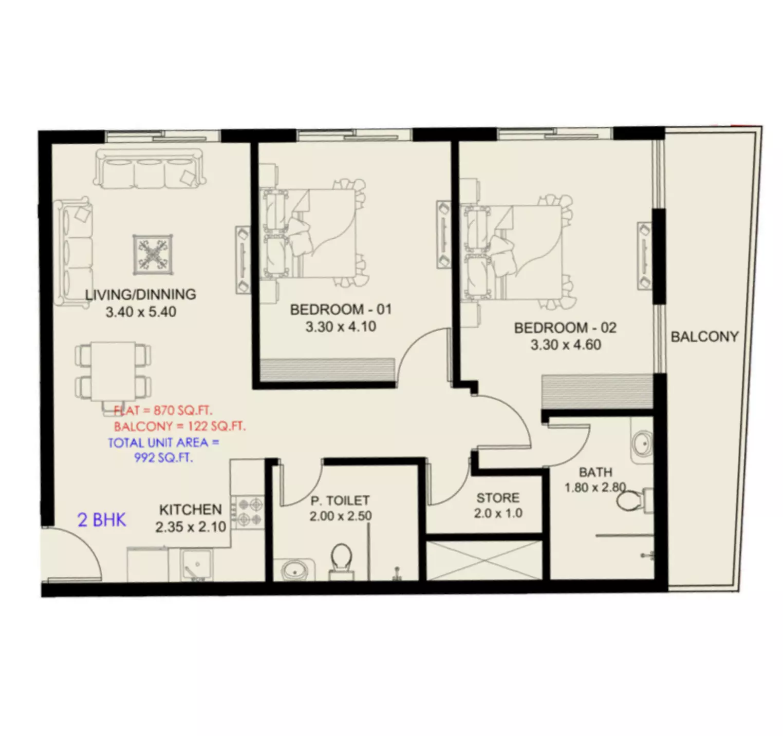 Unit floor plan image