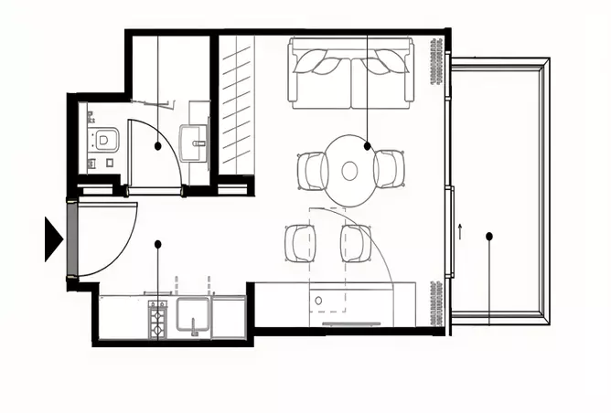 Azizi Wares — Studio floor plan