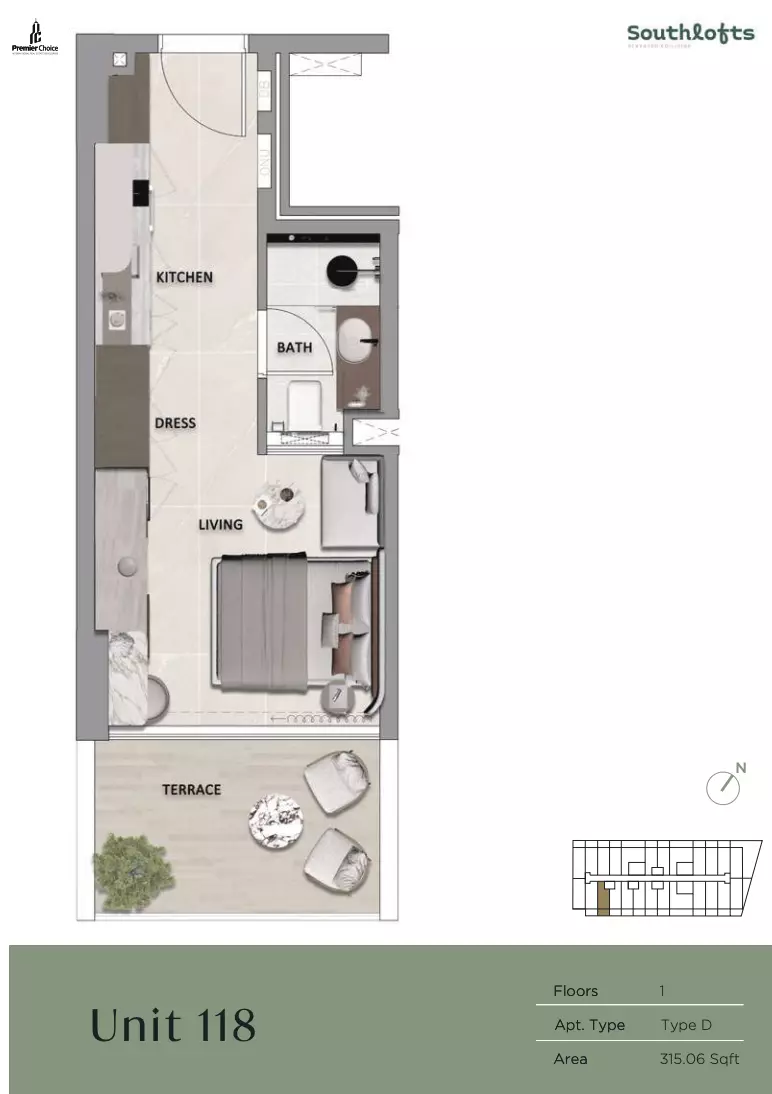 Unit floor plan image