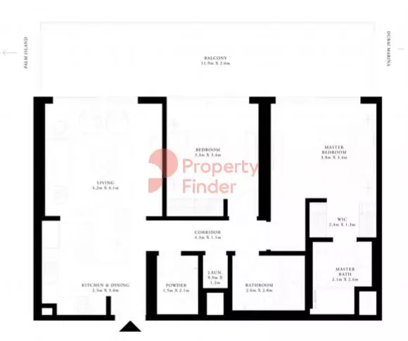 Grand Bleu Tower Unit 06 - Level 19, 2 beds