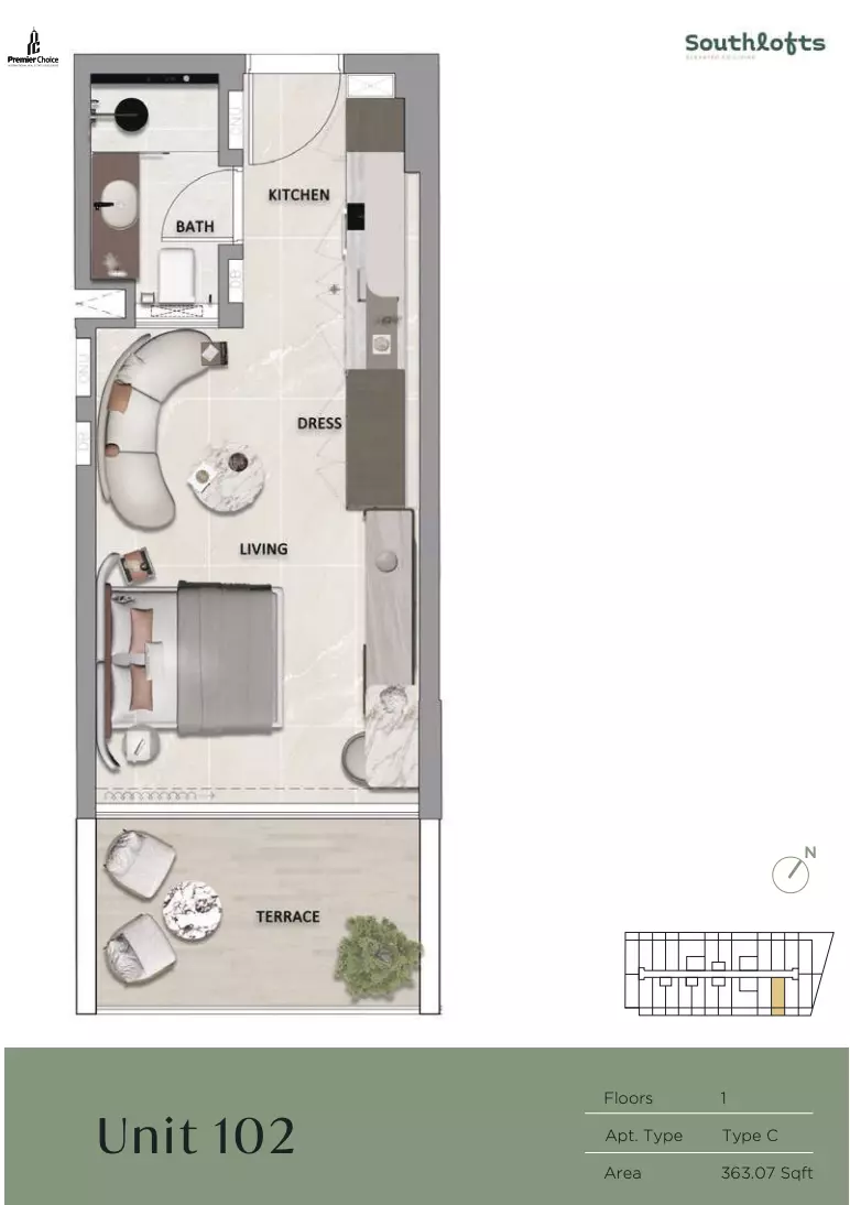 Unit floor plan image