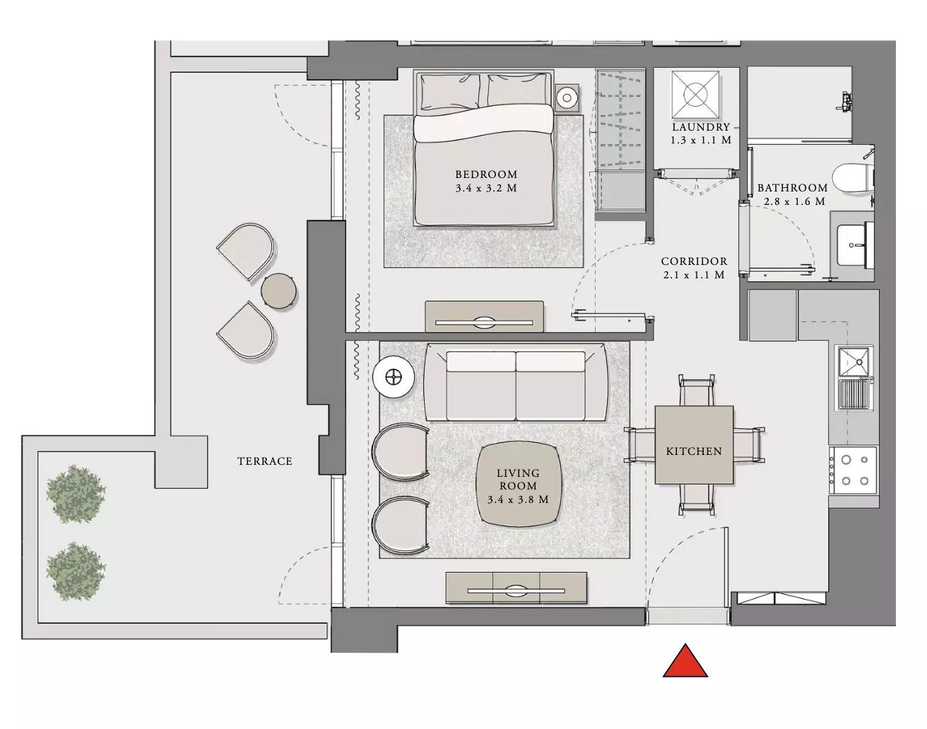 Creek Beach Lotus Unit 106, Level 01 Building 2, 1 bed