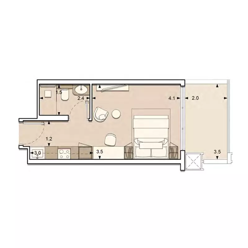 Unit floor plan image