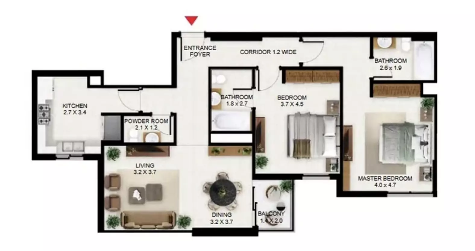Unit floor plan image