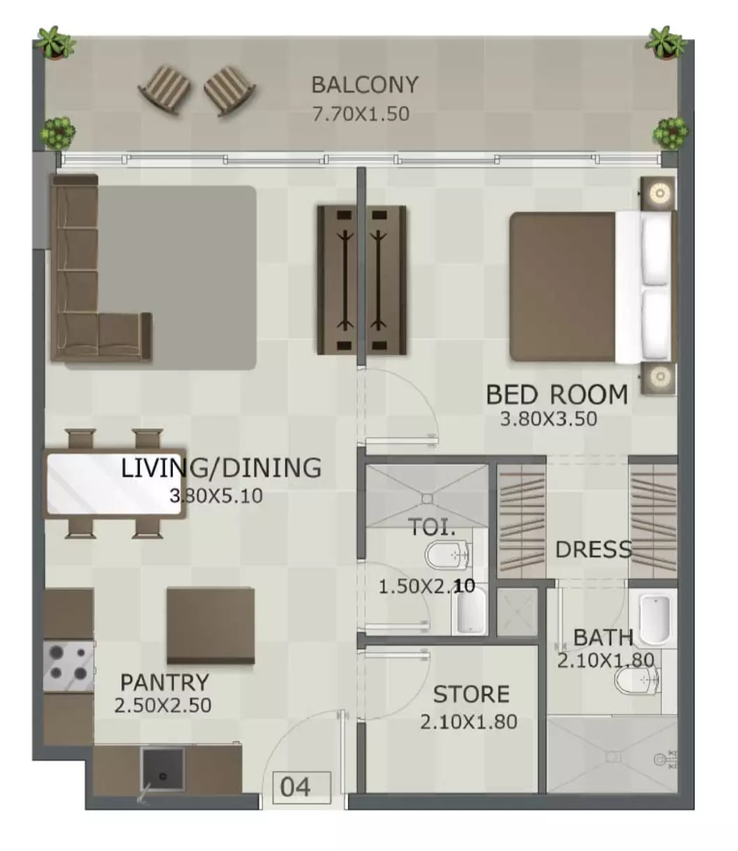 Unit floor plan image