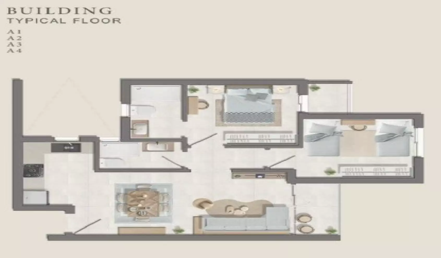 صورة مخطط ارضية الوحدة