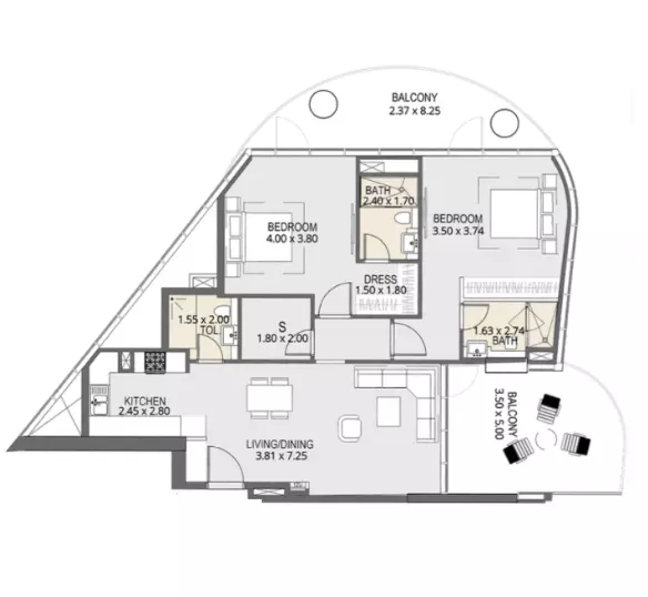 Unit floor plan image