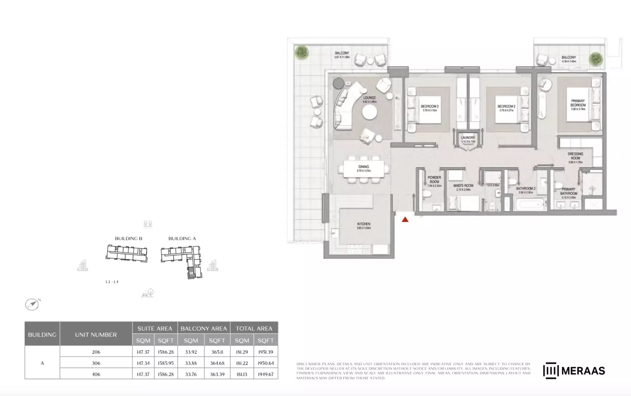 City Walk Crestlane 2 Type-206-Building B, 3 beds
