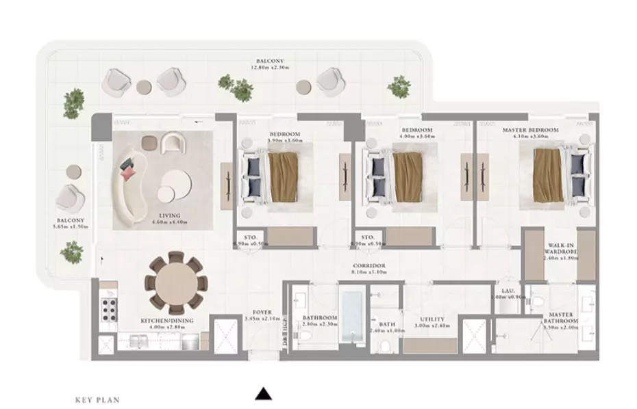 Avonlea B2-Type J, 3 beds