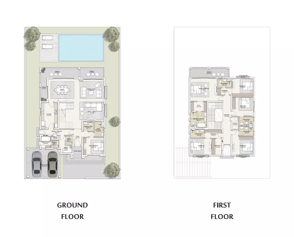 صورة مخطط ارضية الوحدة