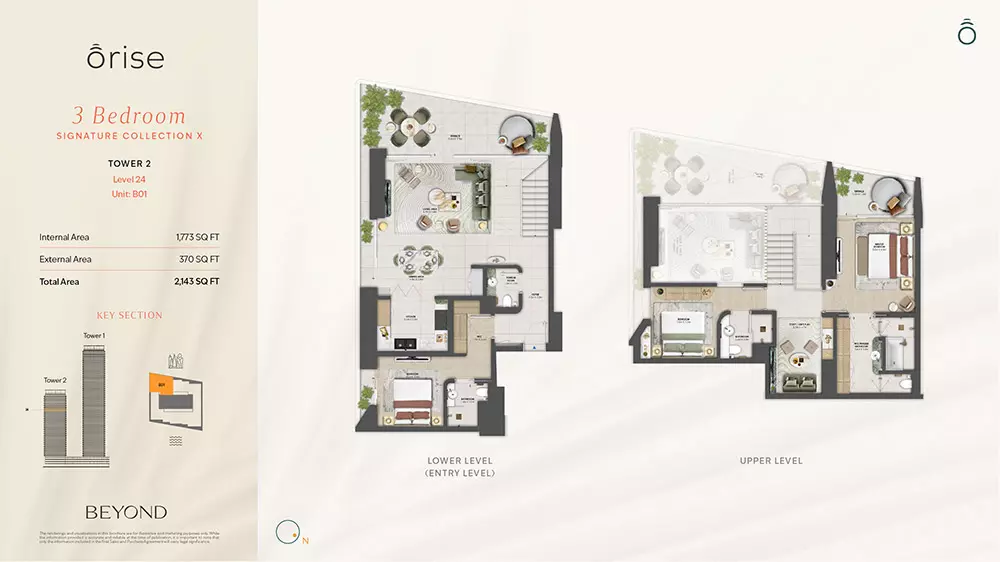 Orise — 3BR floor plan