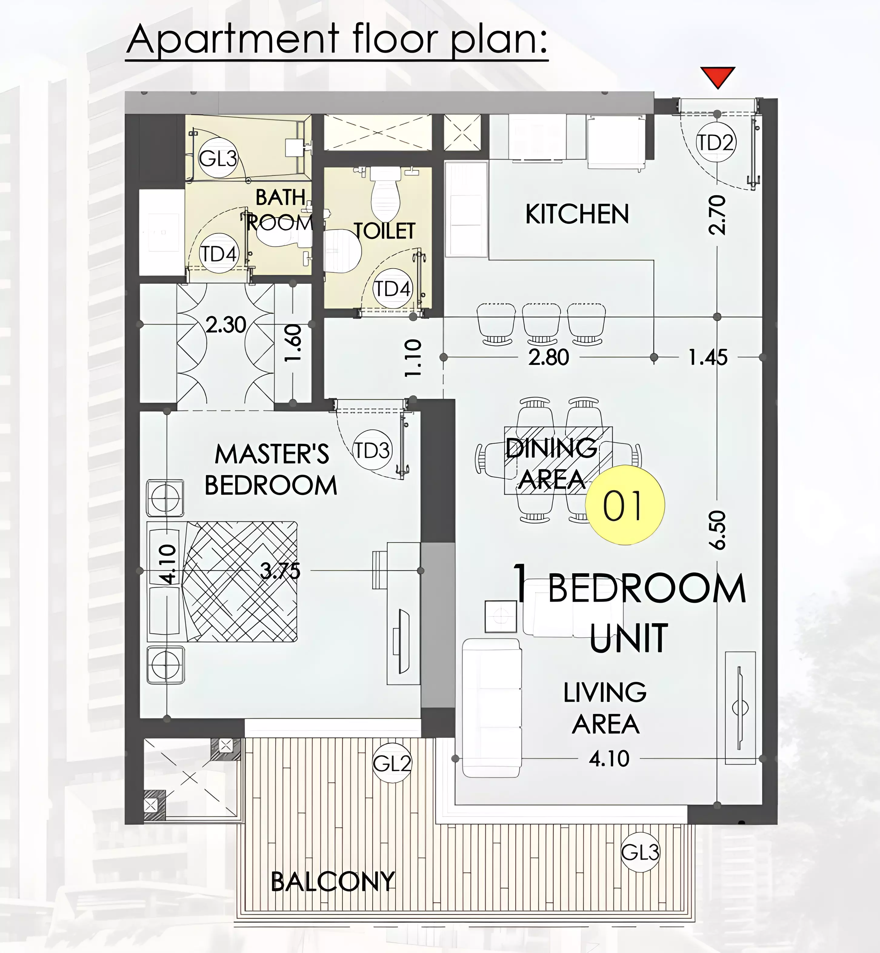 Unit floor plan image