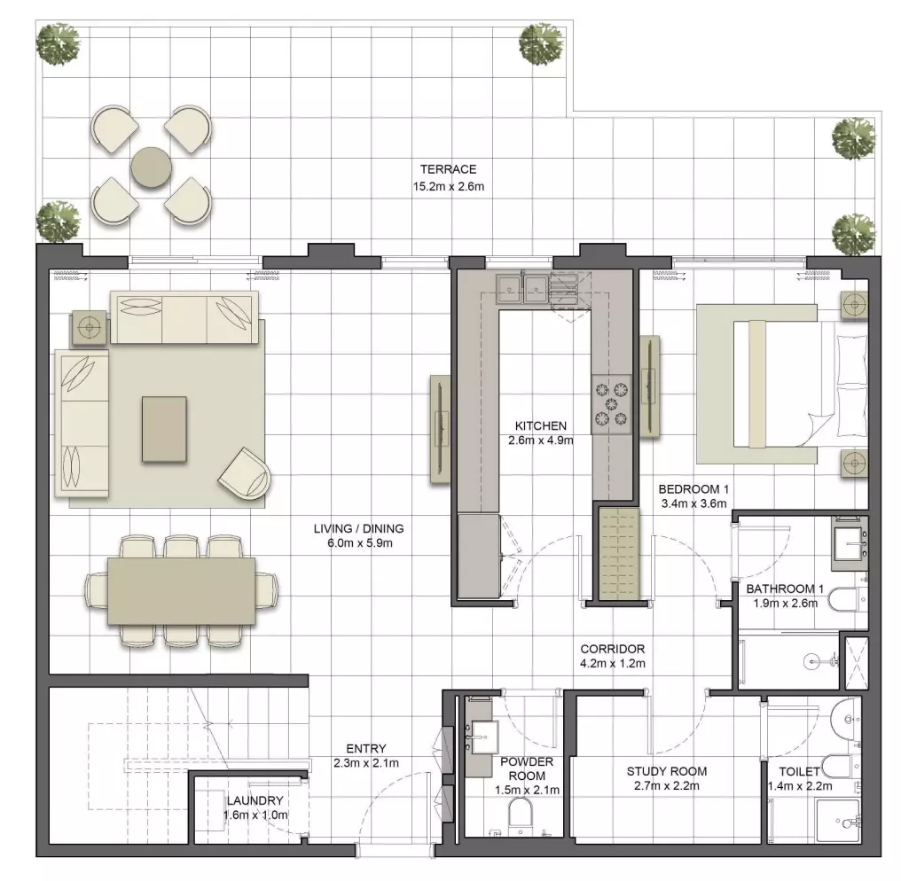 Crystal Residences Townhouse - Type 4TH-5, 4 beds