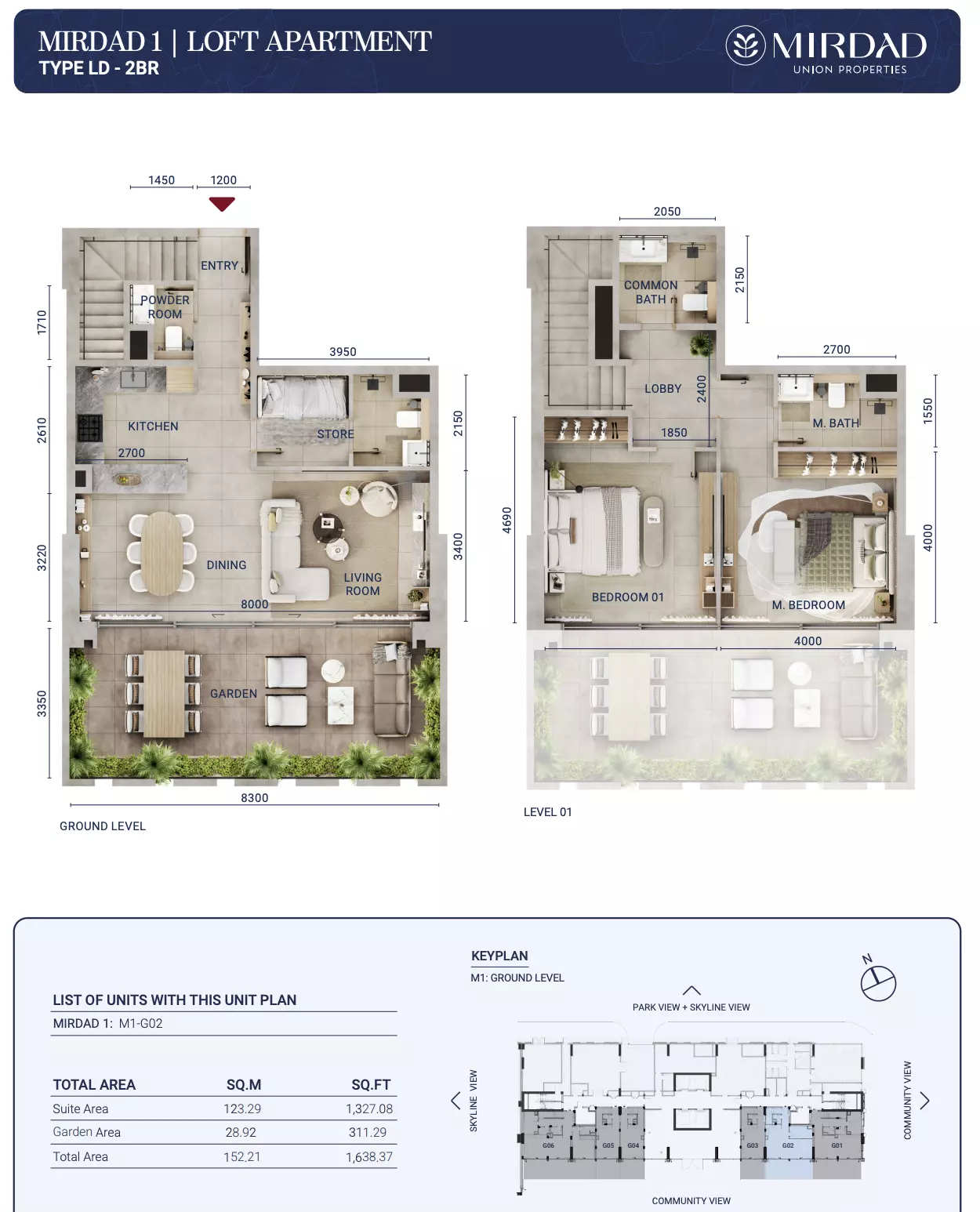 صورة مخطط ارضية الوحدة