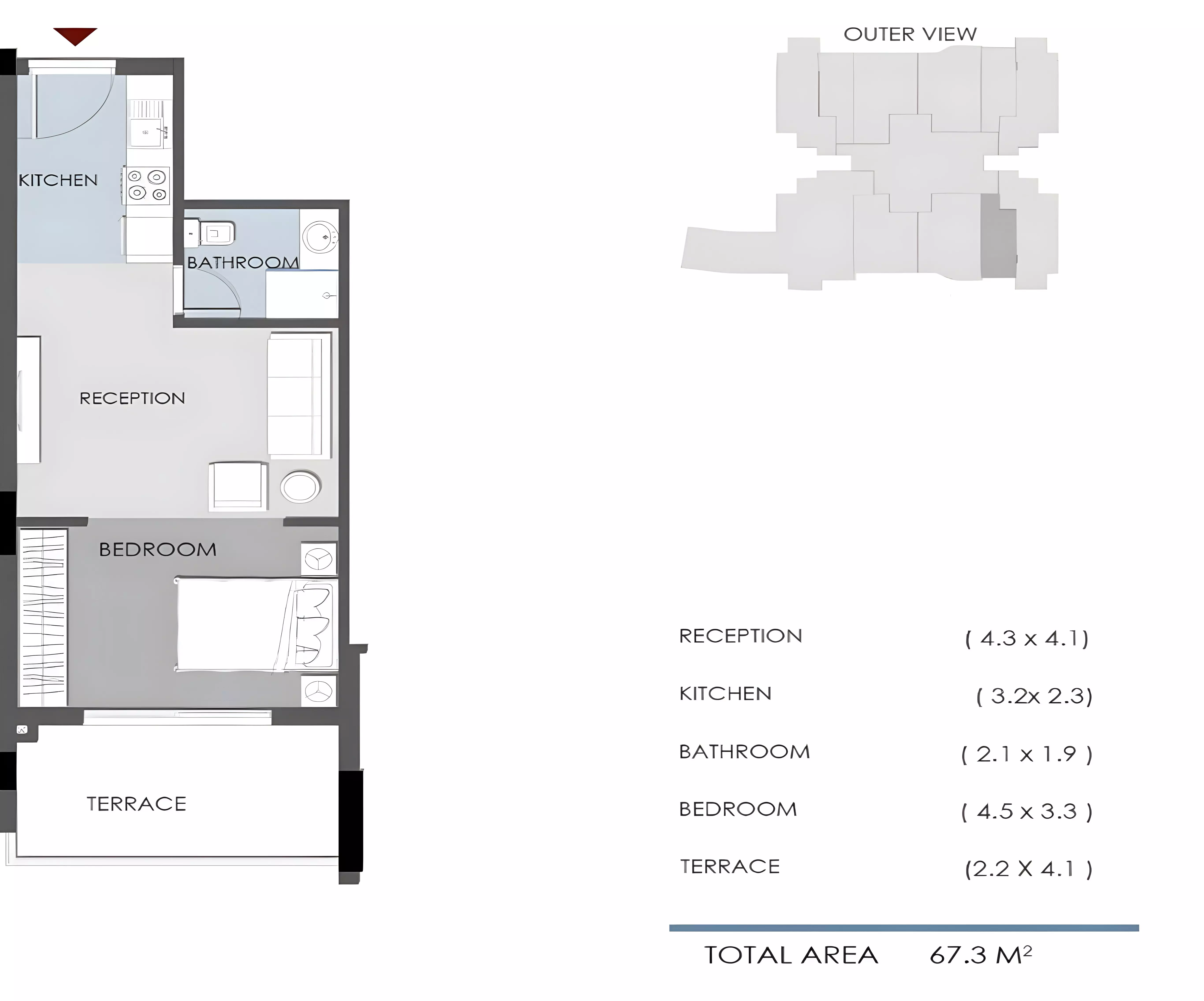 Unit floor plan image