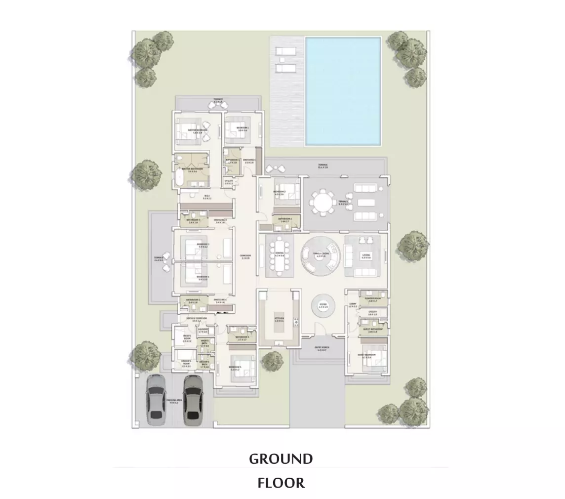 صورة مخطط ارضية الوحدة