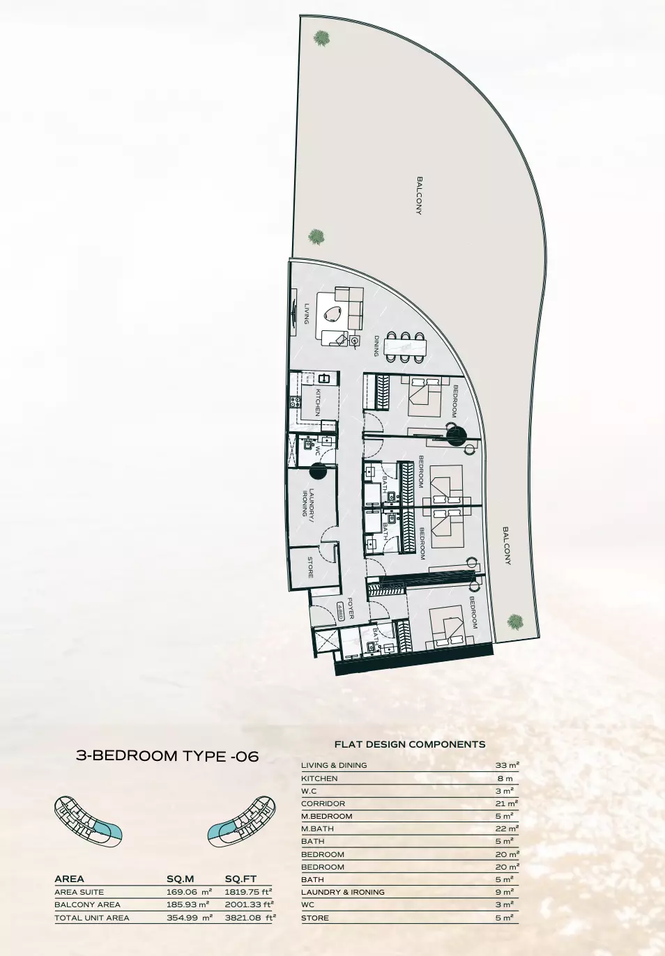 Unit floor plan image