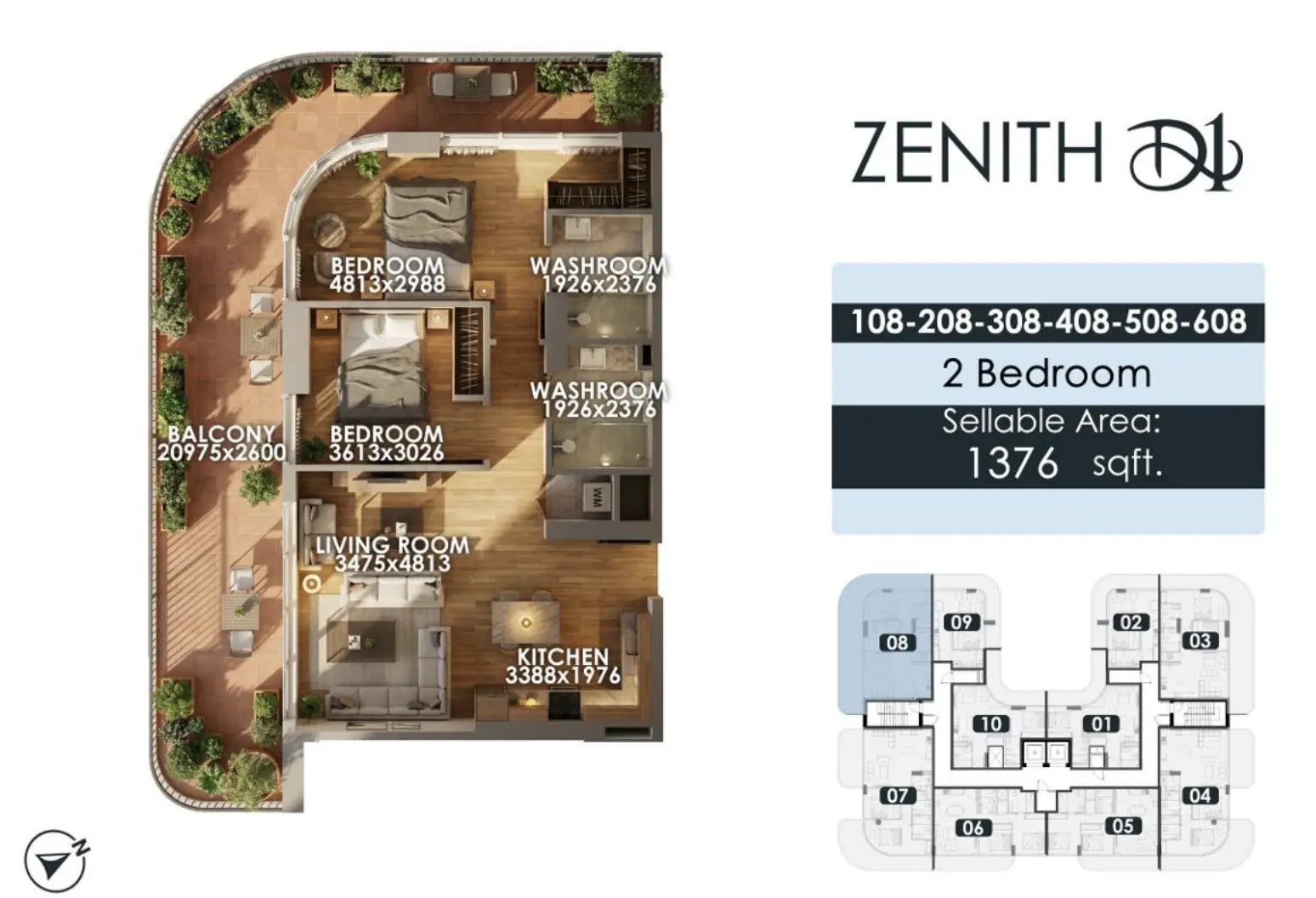 Unit floor plan image