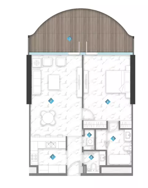 Unit floor plan image