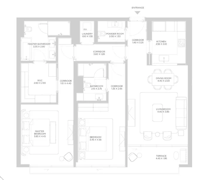 Rixos Phase 2 By Nakheel B3-Type C, 2 beds