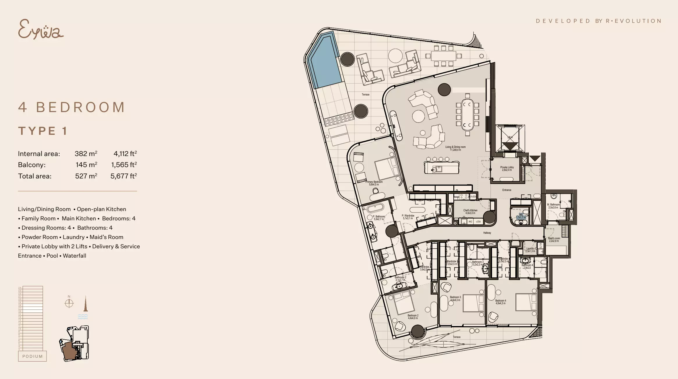 صورة مخطط ارضية الوحدة