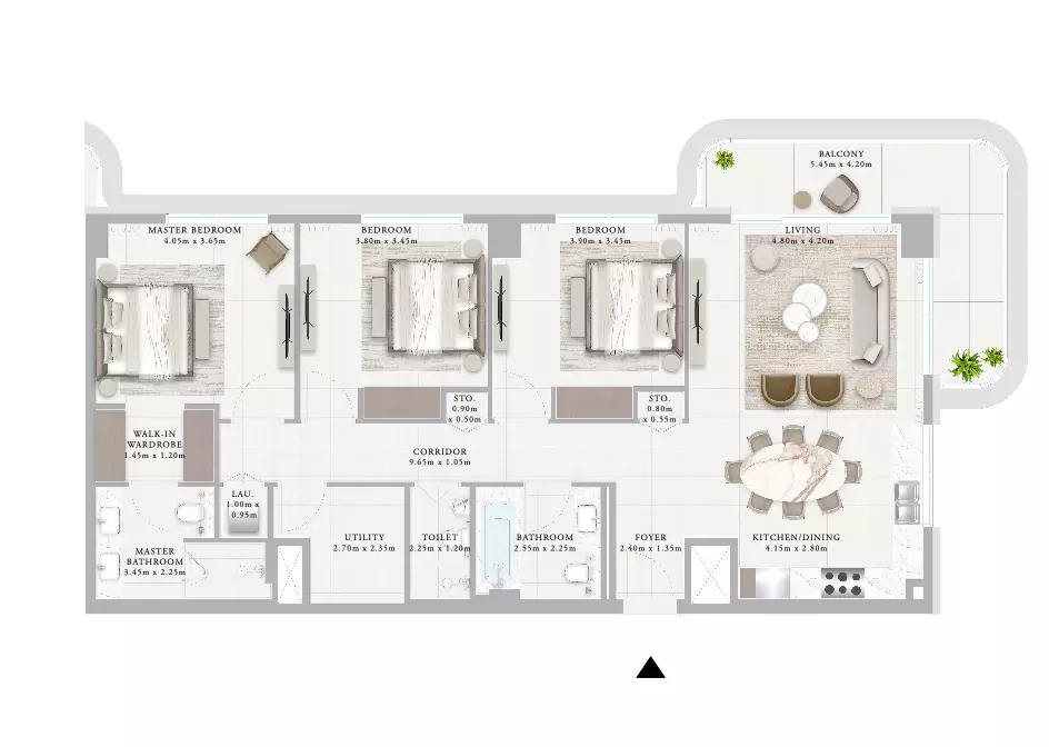 Ocean Star B2-Type 2C, 3 beds