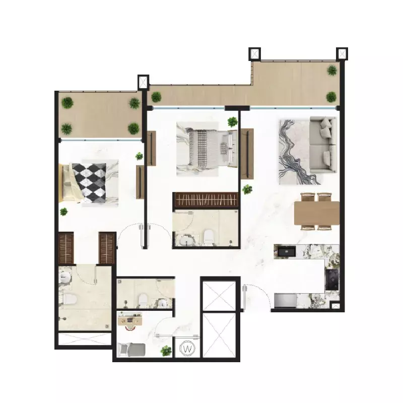 Unit floor plan image
