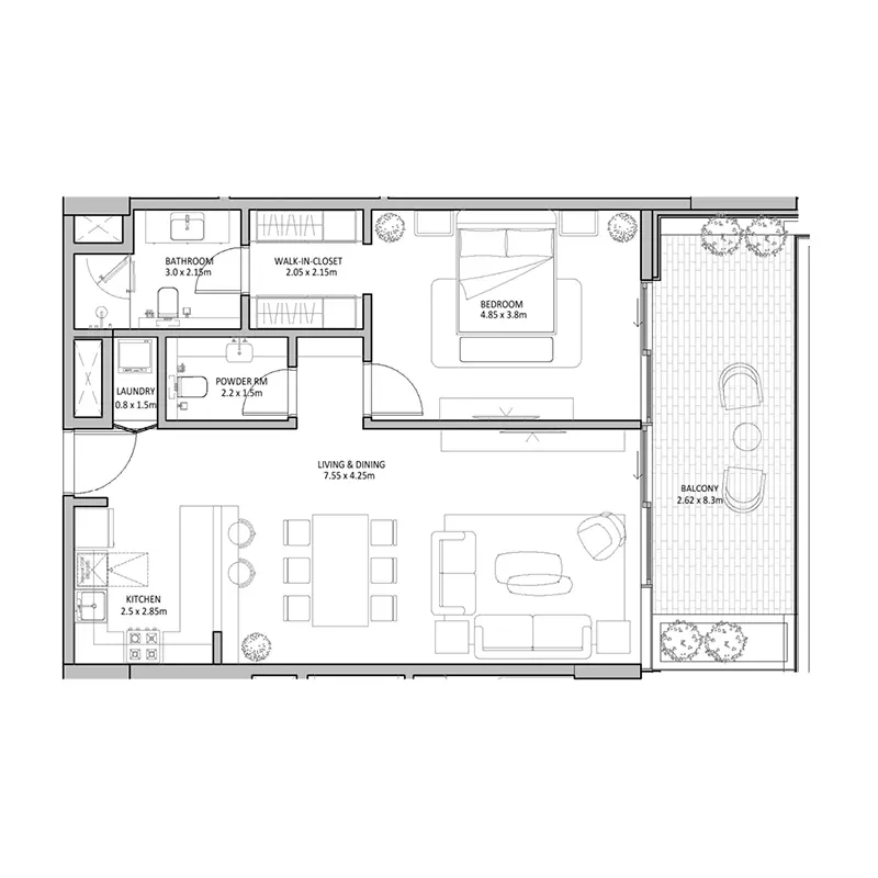 Unit floor plan image